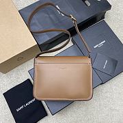 YSL Niki Besace Leather Brown 21.5x16x8cm - 4