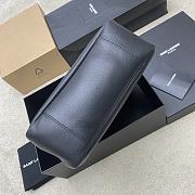 YSL LE 5 À 7 Large Grained Leather Black 30x31x13cm - 6