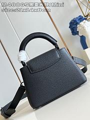 Louis Vuitton LV Mini Capucines Bag Black 21x14x8cm - 6