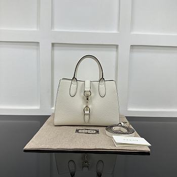 Gucci Jackie Small Tote Bag White 24x17.5x8.5cm