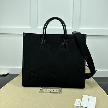 Gucci Jumbo Tote Bag Black 32.5x15cm