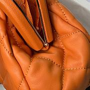 Chanel Clutch Lambskin Gold Orange 24x16x8cm - 4