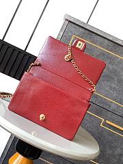 Chanel 24K Flap Bag Red Gold 22x13x7cm - 6