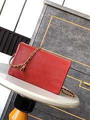 Chanel 24K Flap Bag Red Gold 22x13x7cm - 2