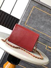 Chanel Mini 24K Flap Bag Red Gold 17.5x13x6cm - 6