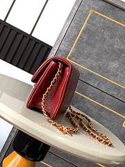 Chanel Mini 24K Flap Bag Red Gold 17.5x13x6cm - 4