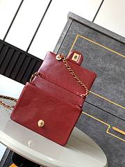 Chanel Mini 24K Flap Bag Red Gold 17.5x13x6cm - 3