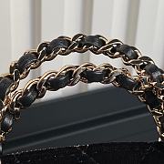 Chanel Clutch Strap Black Velvet Bag 16x11x5.5cm - 6