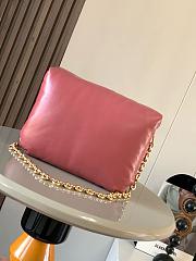 Loewe Puffer Goya Bag Shiny Nappa Lambskin Pink 23x17x9cm - 3