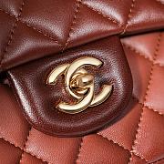 Chanel Classic 11.12 Flap Bag Lambskin Gold Brown 25cm - 2