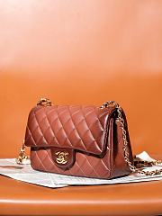 Chanel Classic 11.12 Flap Bag Lambskin Gold Brown 20cm - 4