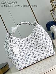 Louis Vuitton LV Carmel Mahina White Blue 40x35x17cm - 1