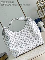 Louis Vuitton LV Carmel Mahina White Blue 40x35x17cm - 2