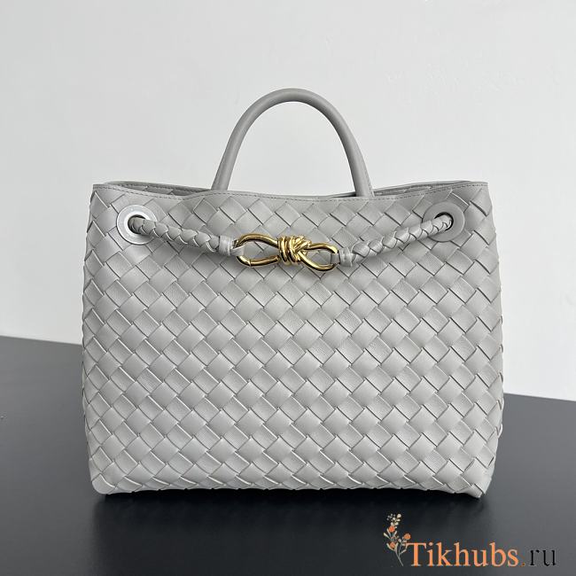 Bottega Veneta Medium Andiamo Grey Bag 32.5x24x12cm - 1