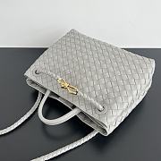 Bottega Veneta Medium Andiamo Grey Bag 32.5x24x12cm - 2