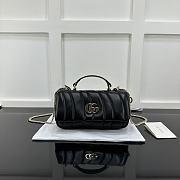 Gucci Milano Mini Top Handle Bag Black 21x12.5x4.5cm - 1