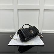 Gucci Milano Mini Top Handle Bag Black 21x12.5x4.5cm - 6