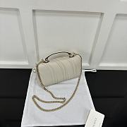 Gucci Milano Mini Top Handle Bag White 21x12.5x4.5cm - 2