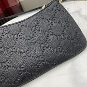 Gucci GG Emblem Super Mini Bag Black 23x12x2cm - 3