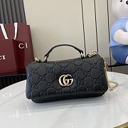 Gucci GG Milano Mini Top Handle Bag Black 21x12.5x4.5cm - 1