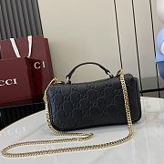 Gucci GG Milano Mini Top Handle Bag Black 21x12.5x4.5cm - 4