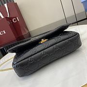 Gucci GG Milano Mini Top Handle Bag Black 21x12.5x4.5cm - 3