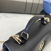 Gucci GG Milano Mini Top Handle Bag Black Leather 21x12.5x4.5cm - 3