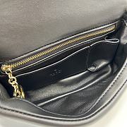 Gucci GG Milano Mini Top Handle Bag Black Leather 21x12.5x4.5cm - 2