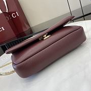 Gucci GG Milano Mini Top Handle Bag Red Leather 21x12.5x4.5cm - 4