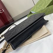 Gucci GG Emblem Super Mini Shoulder Bag Black 20x12.5x4.5cm - 3