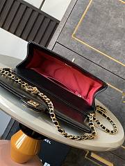 Chanel 24K Flap Bag Black Gold 22x13x7cm - 6