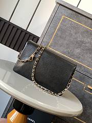 Chanel 24K Flap Bag Black Gold 22x13x7cm - 3