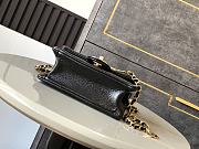 Chanel Mini 24K Flap Bag Black Gold 17.5x13x6cm - 5