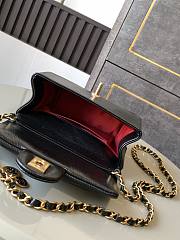 Chanel Mini 24K Flap Bag Black Gold 17.5x13x6cm - 3