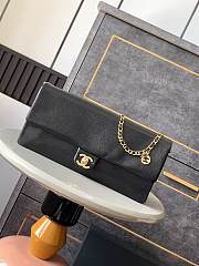 Chanel 24K Flap Bag Black Gold 33x16x5cm - 1