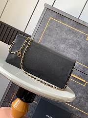 Chanel 24K Flap Bag Black Gold 33x16x5cm - 3