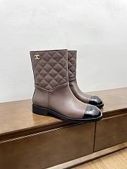 Chanel Brown Black Boot - 1