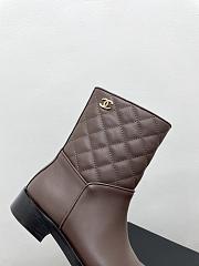 Chanel Brown Black Boot - 5