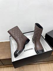 Chanel Brown Black Boot - 4