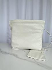 Chanel 22 Handbag White Caviar Gold 37x35x7cm - 4