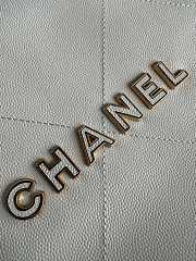 Chanel 22 Handbag White Caviar Gold 37x35x7cm - 3