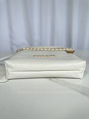 Chanel 22 Handbag White Caviar Gold 37x35x7cm - 2