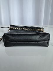 Chanel Mini 22 Handbag Black Caviar Gold 20x19x6cm - 6