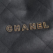 Chanel 22 Handbag Black Caviar Gold 37x35x7cm - 2