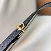 Burberry Black Belt Gold 2.5cm - 3