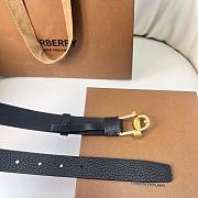 Burberry Black Belt Gold 2.5cm - 2