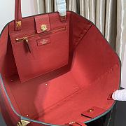 Valentino Garavani Roman Stub Red Tote Bag 39.5x27x18cm - 2