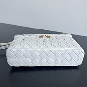 Bottega Veneta Vanity Case Crossbody Bag White 22x12.5x5cm - 5