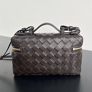 Bottega Veneta Vanity Case Crossbody Bag Brown 22x12.5x5cm - 6