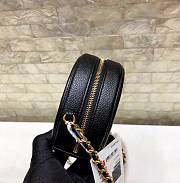 Chanel Round Black Caviar Bag 12cm - 2